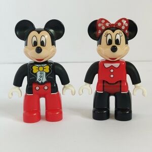 LEGO Duplo Disney Mickey and Minnie Mouse Mini Figures Pieces Lot of 2